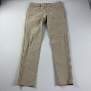 Lululemon ABC Slim Fit Pants Men's 32x30 Utilitech 5-Pocket Brown Canvas LM5ABNS